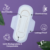Overnight Biodegradable Sanitary Pads-Bamboo fibre